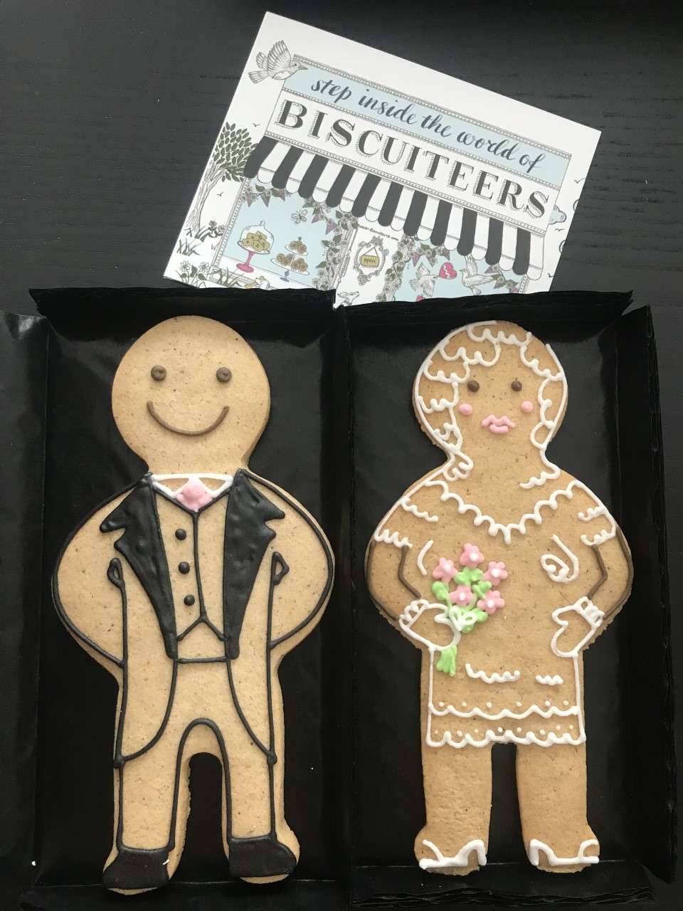 Biscuiteers Gingerbread Wedding Couple